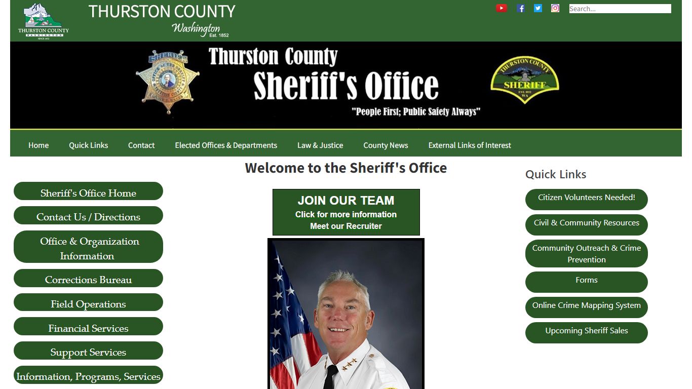 Thurston County | Sheriff's Office | Home